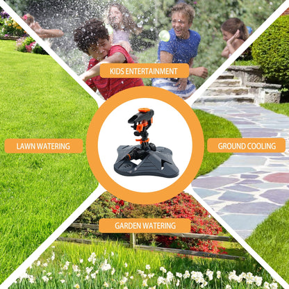 Automatic Rotating Garden Sprinkler – 360° Lawn Irrigation System