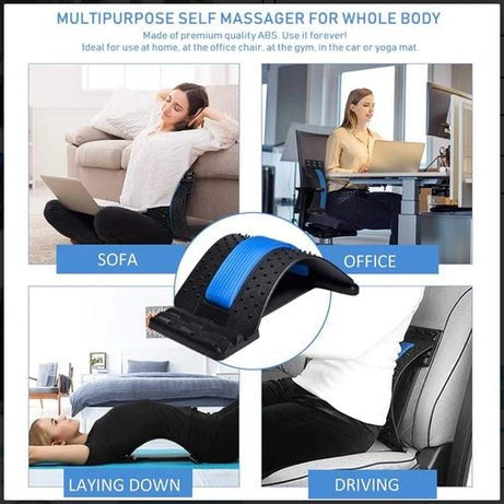 Magnetic Lumbar Stretcher – Acupressure Massage & Portable Back Support