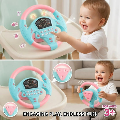 Kids Musical Steering Wheel Toy – Interactive Driving Simulator with Lights & Sounds