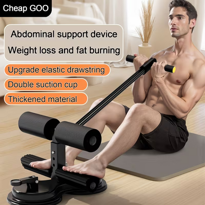 Foldable Sit Up Assist Device – Double Suction Cup Home Fitness Equipment
