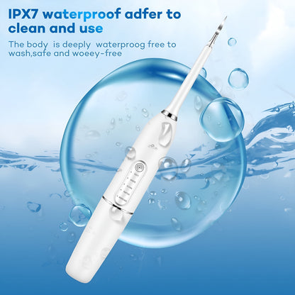 Ultrasonic Tooth Scaler & Electric Toothbrush – 6 Modes with DuPont Brush Head