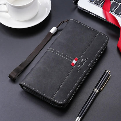 Large Capacity Zippered Mobile Phone Bag & Wallet – Compact, Secure & Stylish