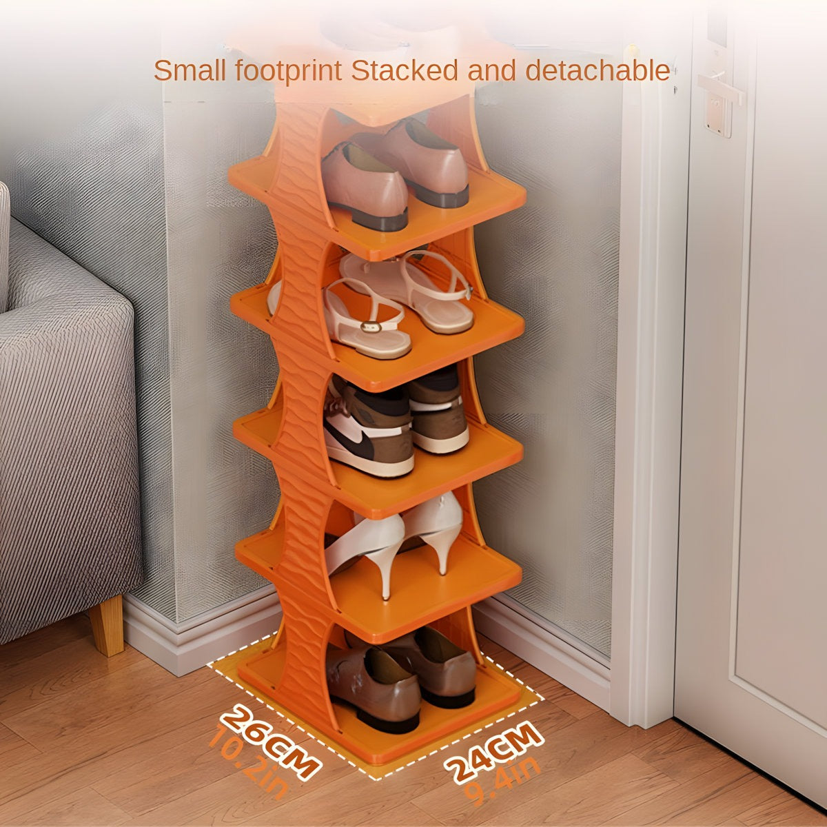DIY 8-Tier Foldable Shoe Storage Box