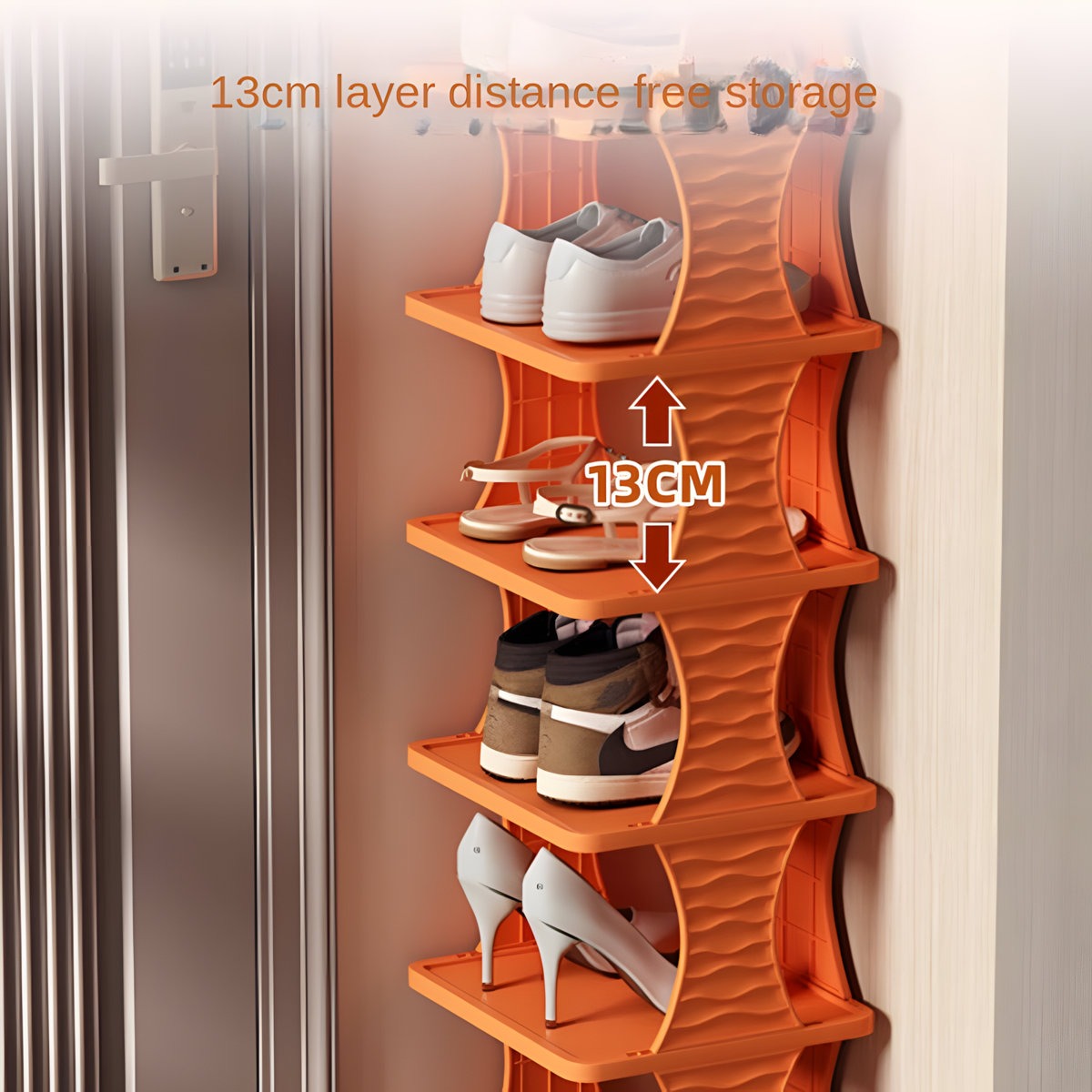 DIY 8-Tier Foldable Shoe Storage Box