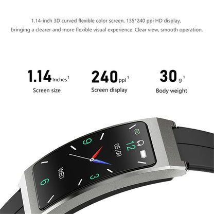 Smart Watch Bracelet with Built-In Earbuds – BT Call, Music & Health Monitor