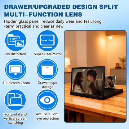 14” Foldable Screen Magnifier – HD Mobile Video Amplifier Stand