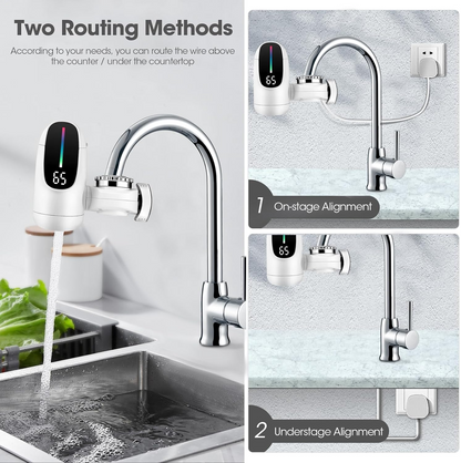3000W Instant Heating Electric Faucet – Digital Display Water Heater