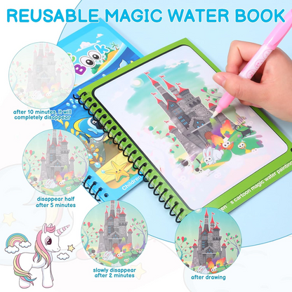Reusable Water Painting Books for Kids – Eco-Friendly Educational Pack