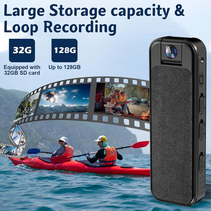 Portable HD Body Camera – Mini Video Recorder with Night Vision