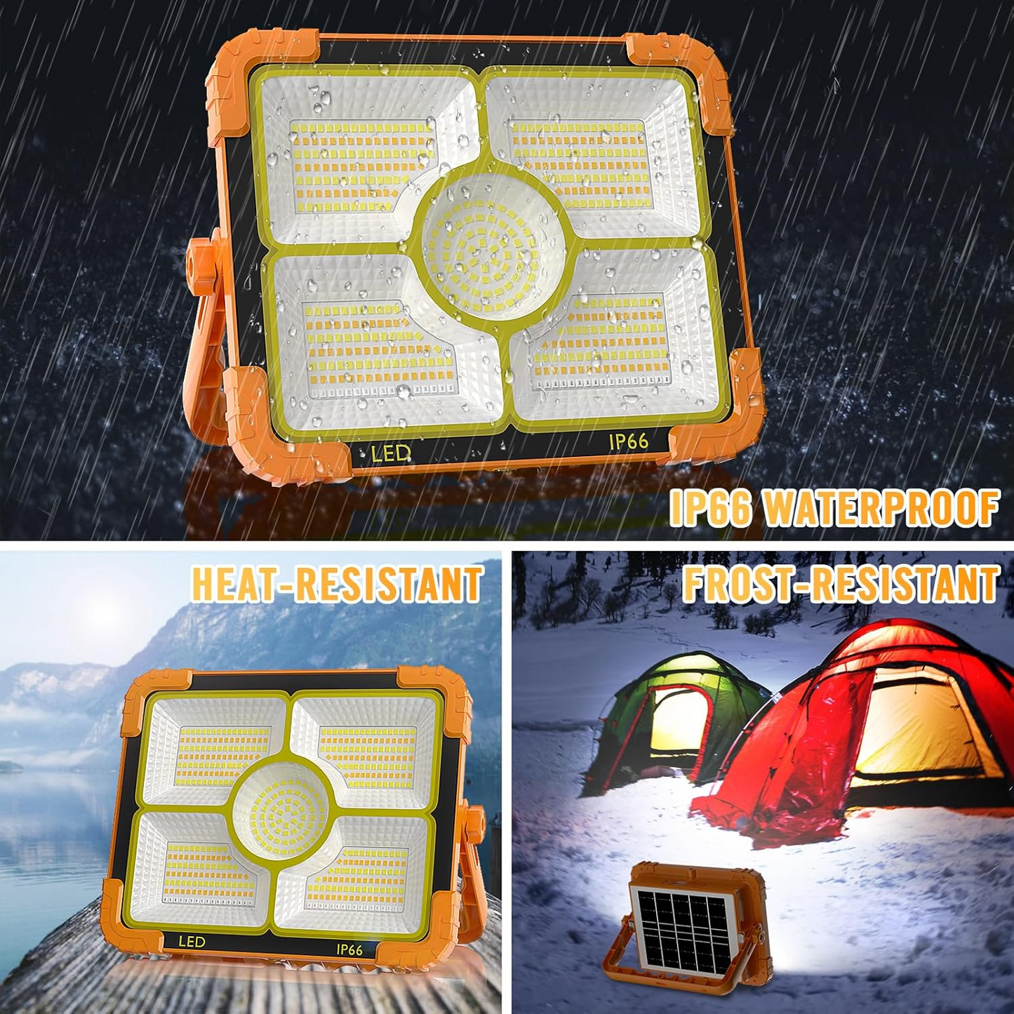 LED Solar Flood Light – Waterproof Outdoor Garden & Security Lamp