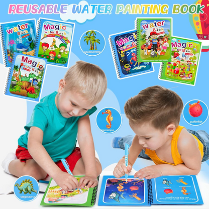 Reusable Water Painting Books for Kids – Eco-Friendly Educational Pack