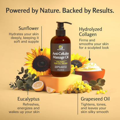 Anti Cellulite Massage Oil – Collagen Infused Moisturizing Body Oil