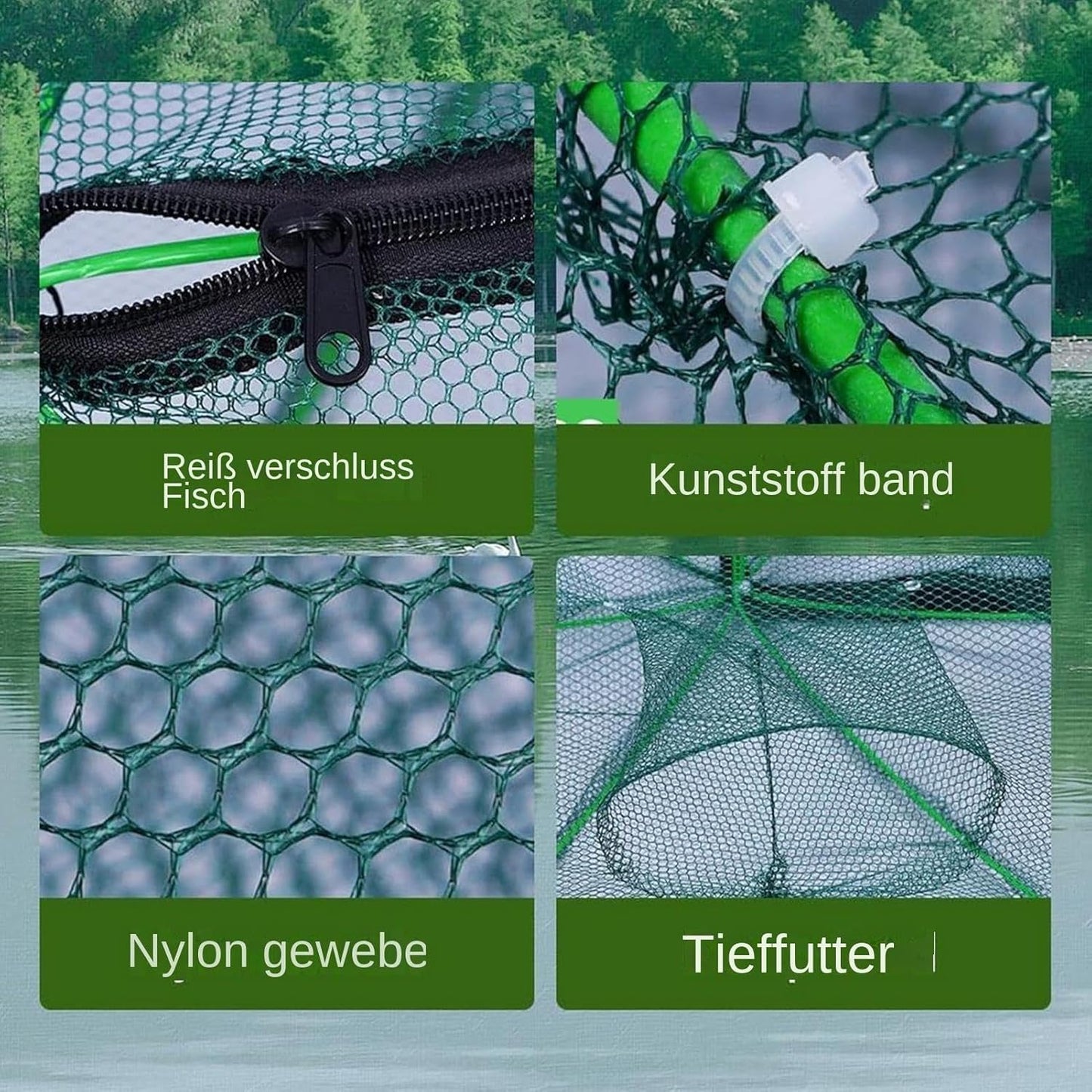 Foldable Fishing Trap Cage — Easy Catch Every Time