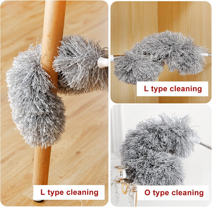 Telescopic Electrostatic Feather Duster – Extendable Dust Cleaning Tool