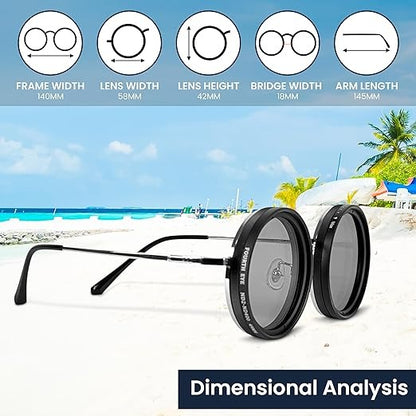 SunDial 9X Adjustable Polarized Sunglasses – Smart Vision for Every Light