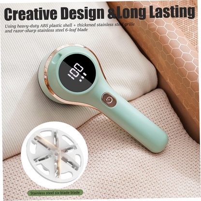 Portable Electric Lint Remover – USB Sweater Shaver with Stainless Steel Blade