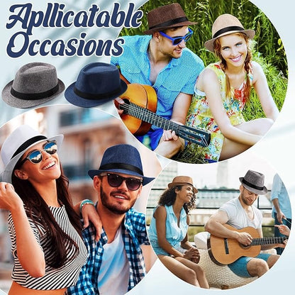 Jazz Cap Custom Fedora Hat – British Gentleman Cotton & Linen Fashion Top Hat