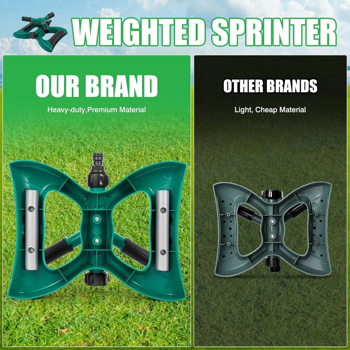 Butterfly 360° Rotating Three-Arm Garden Sprinkler – Whirling Watering Sprayer