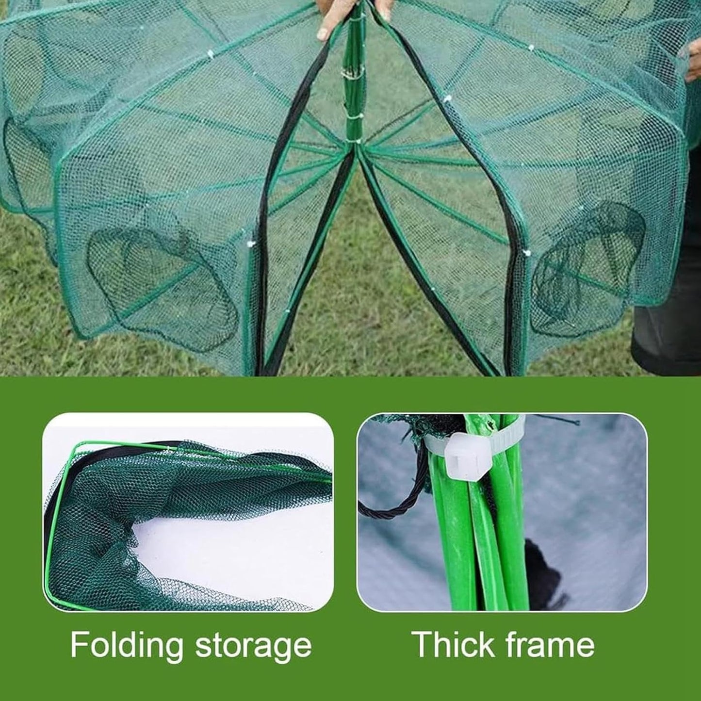 Foldable Fishing Trap Cage — Easy Catch Every Time