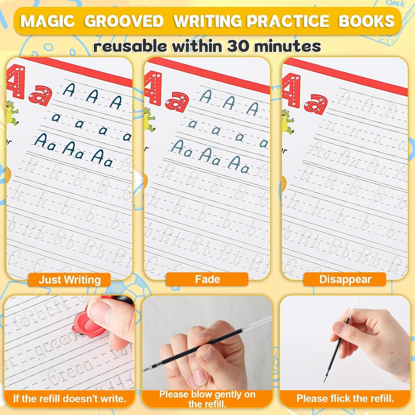 Reusable Tracing Practice Workbook Set