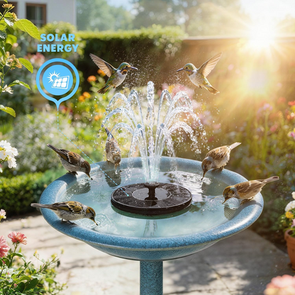 Solar Floating Bird Bath Fountain – Outdoor Garden Water Feature