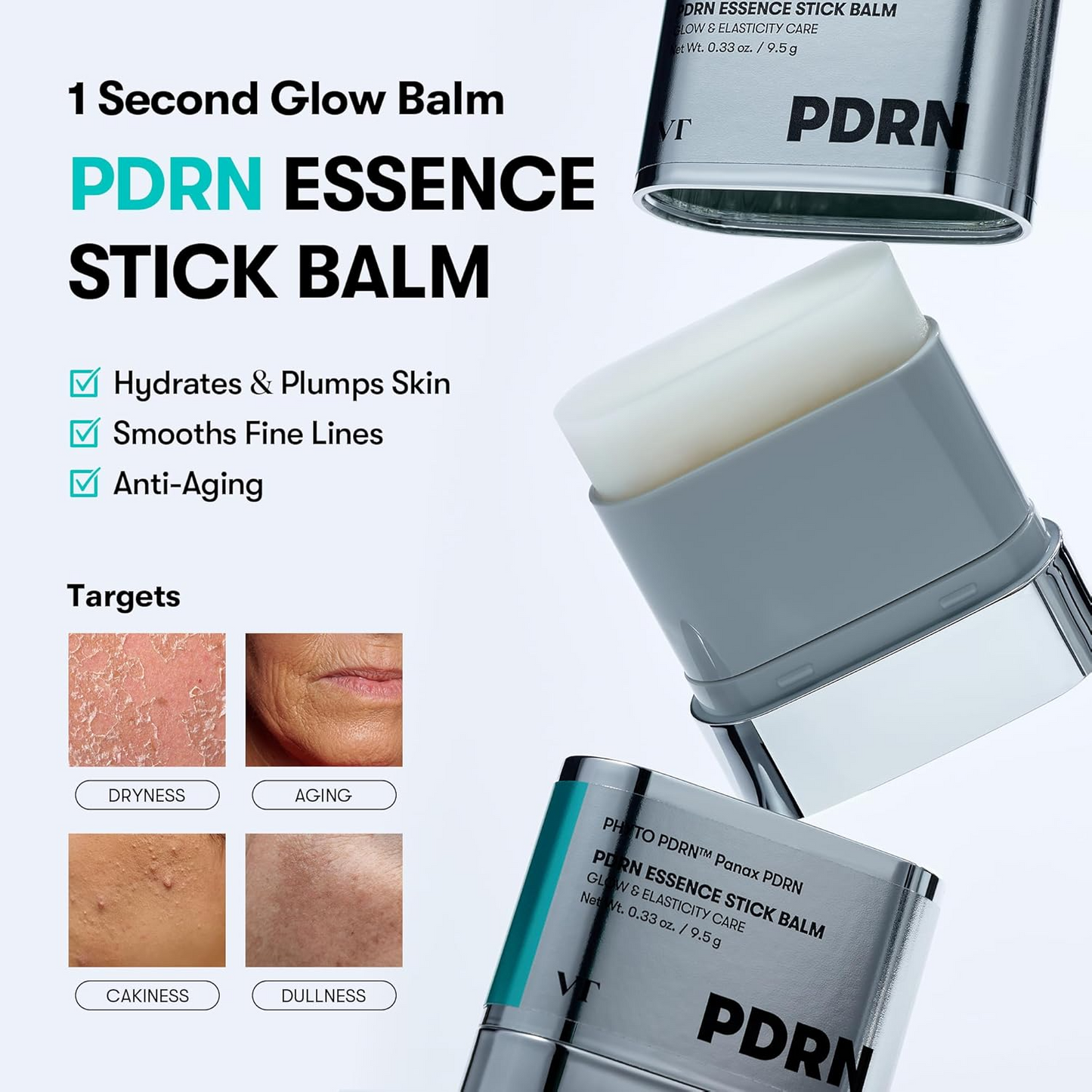 Korean PDRN Glow Balm Stick – Instant Radiance & Skin Repair