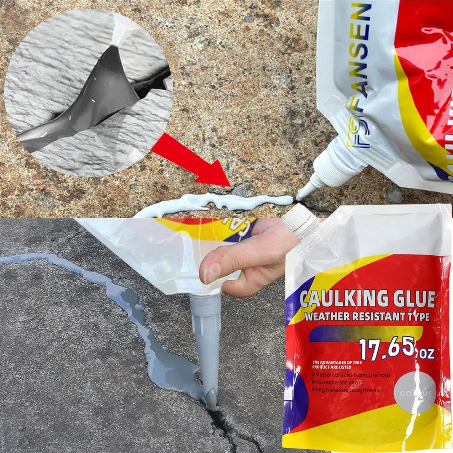 Slab Concrete Crack Waterproof Repair Sealant