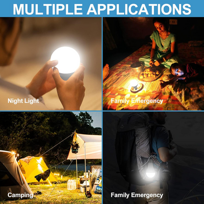 Portable Rechargeable LED Light Bulb – Bright Outdoor Lighting