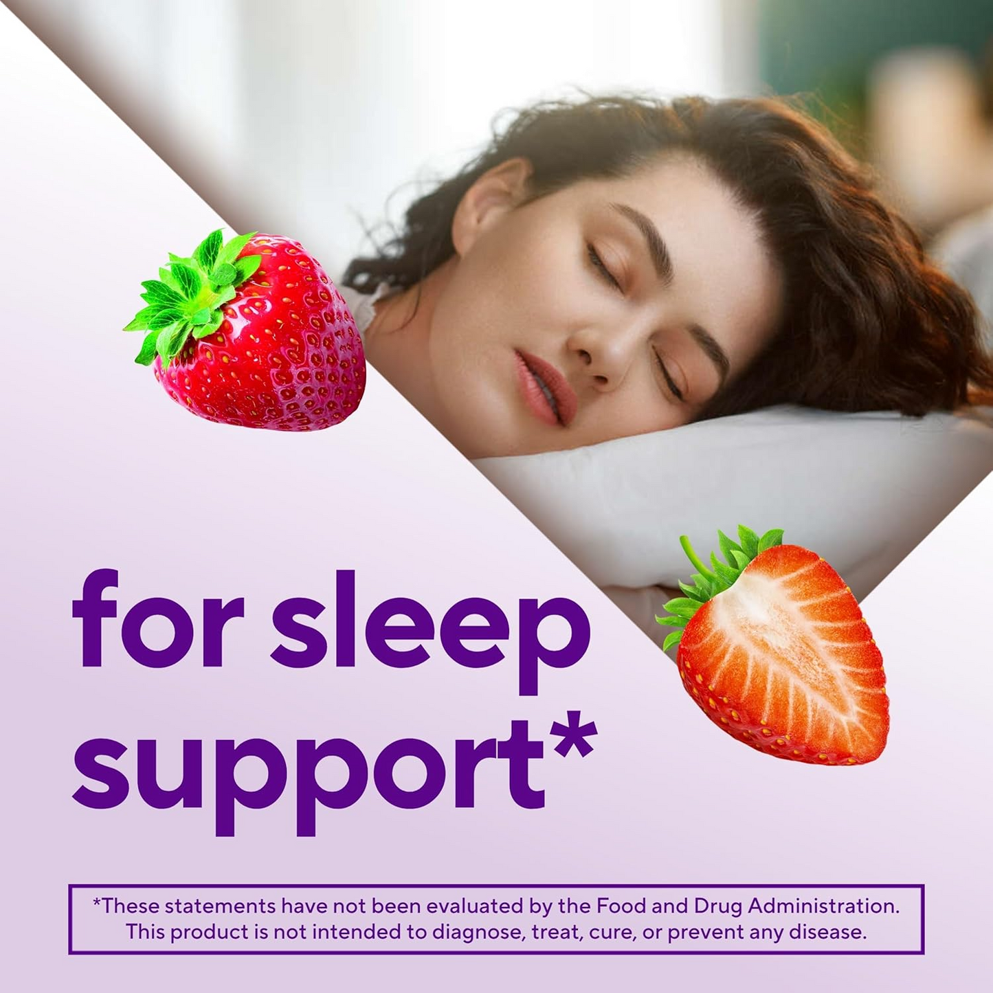 Natural Sleep Gummies – Strawberry Melatonin & Antioxidant Support