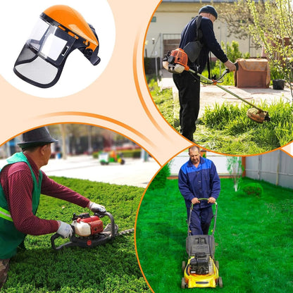 Safety Mesh Face Shield – Adjustable Visor for Chainsaw & Garden Work