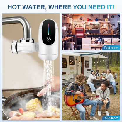 3000W Instant Heating Electric Faucet – Digital Display Water Heater