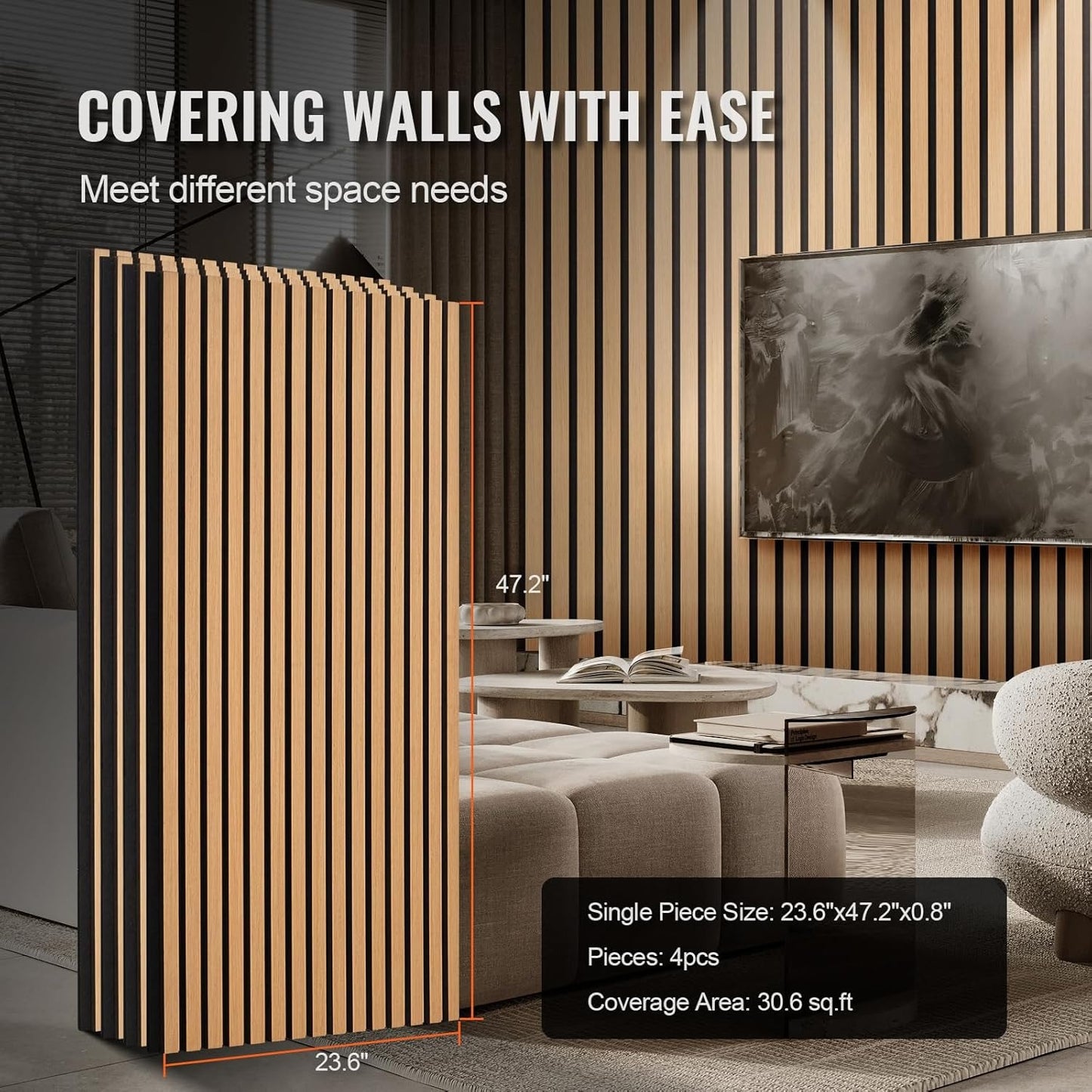 Elegant Wood Effect Wall Sticker – Stylish Home Décor Upgrade