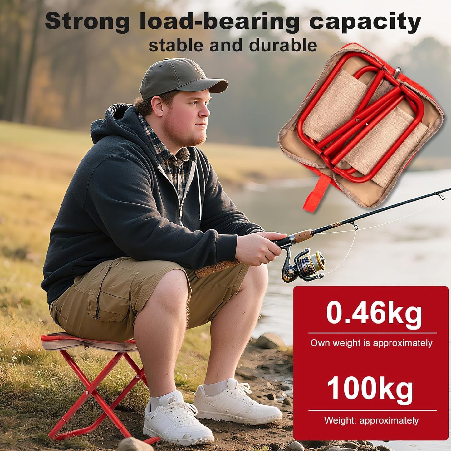 Portable Folding Stool - Handbag Design