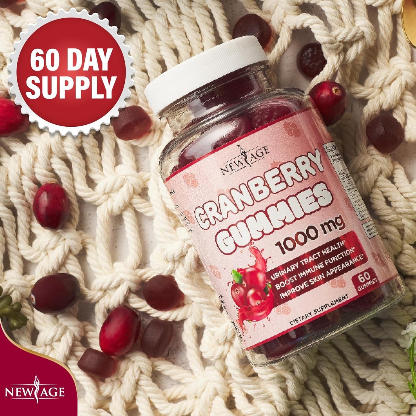 Vegan Cranberry Gummies – Cranberry Extract Wellness Supplement