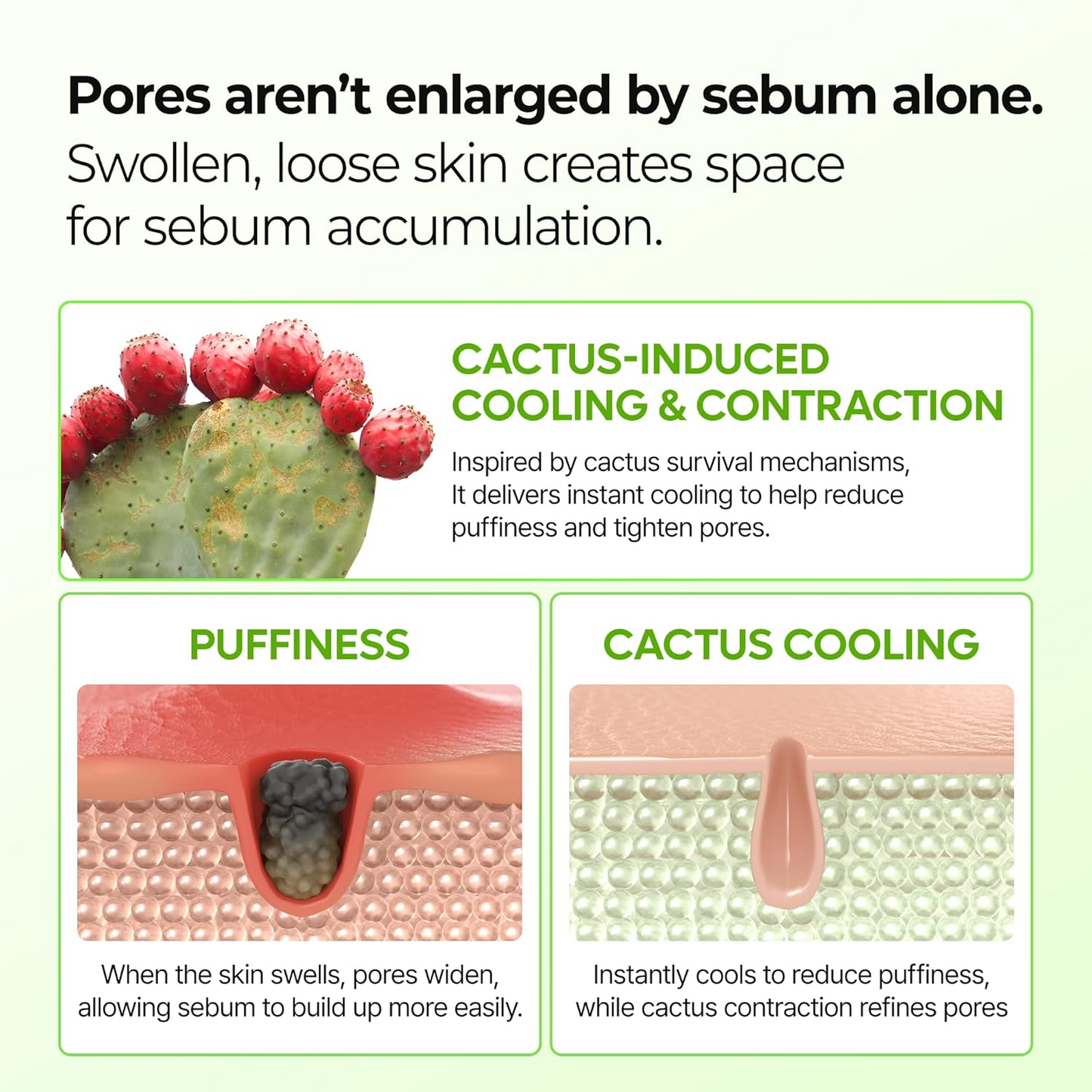 Cactox Pore Relief Multi Balm Stick – Cooling, De-Puffing & Pore Care