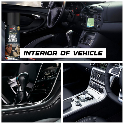 Multi-Purpose Car Interior Foam Cleaner – All-Purpose Cleaning Spray