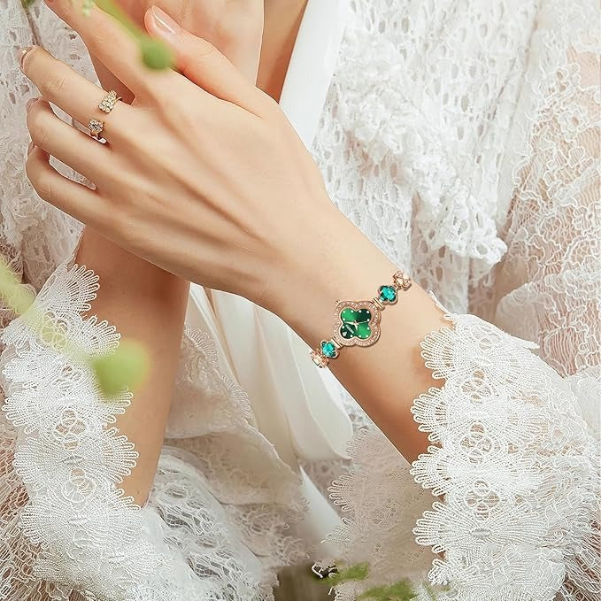 Luxury Quartz Watch with Diamond Bracelet
