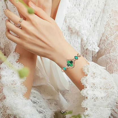 Luxury Quartz Watch with Diamond Bracelet