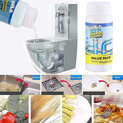 Drain Cleaning Powder Grease & Blockage Removal for Toilet and Kitchen Drains