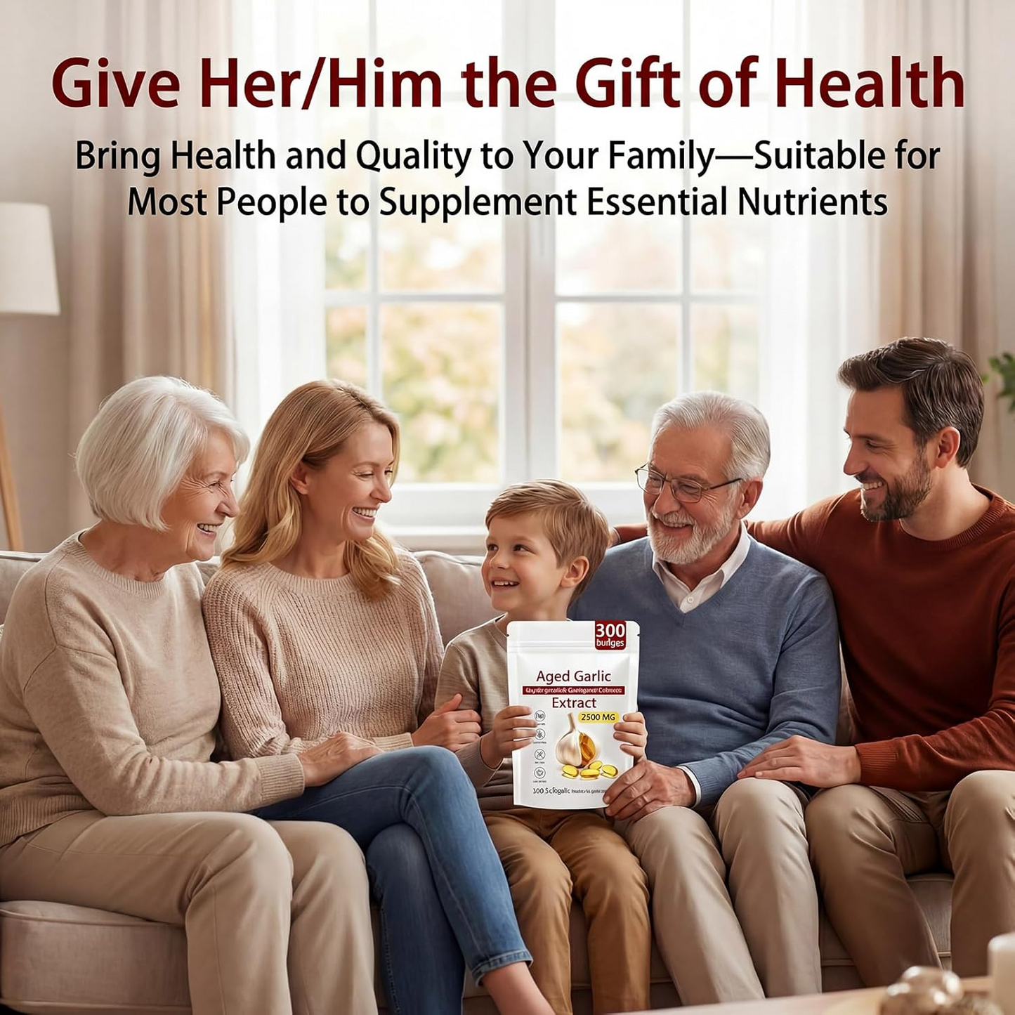Odorless Aged Garlic Softgels – Heart & Immune Wellness Support