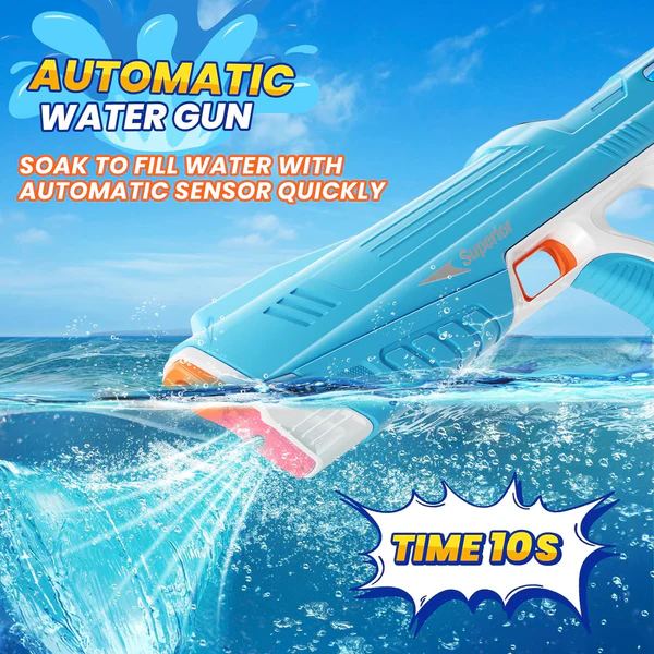 Electric Water Gun Long-Range Water Blaster for Summer Outdoor Fun