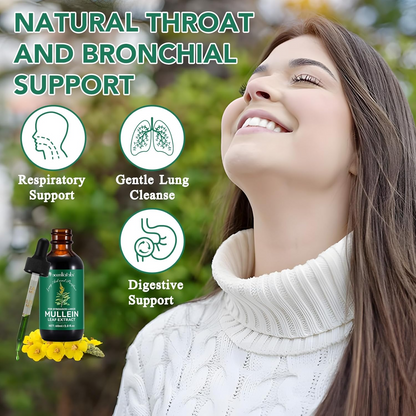 Mullein Leaf Extract Drops – Respiratory & Lung Support Herbal Formula