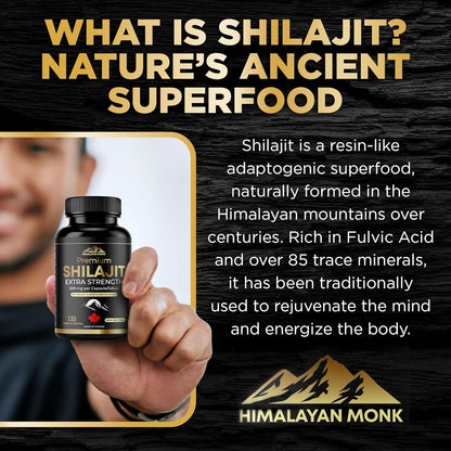 Shilajit 60 Capsules – 500mg Each 60-Day Energy, Stamina