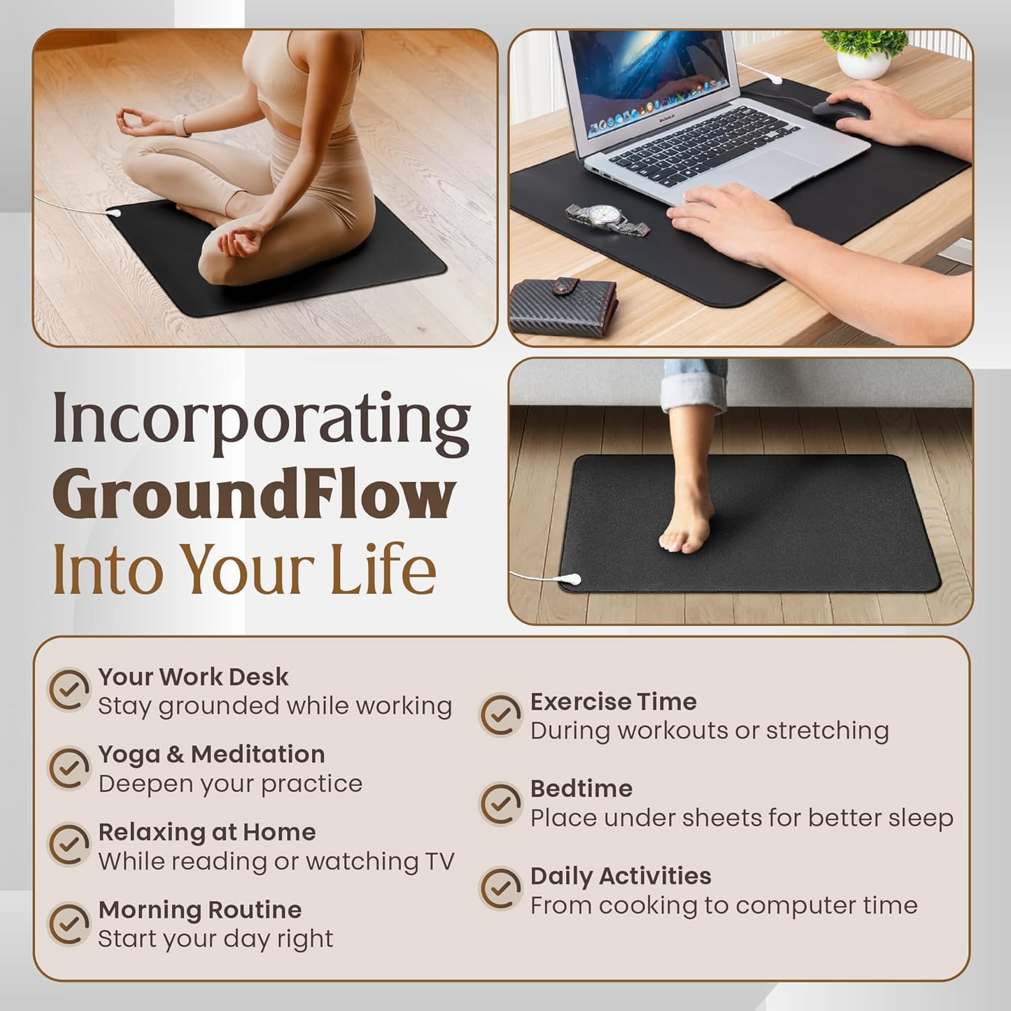 Indoor Grounding Mat – Comfortable Wellness Mat for Home