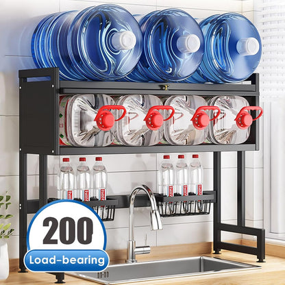 Space-Saving Kitchen Drying Rack — 2-Tier Metal Drainer