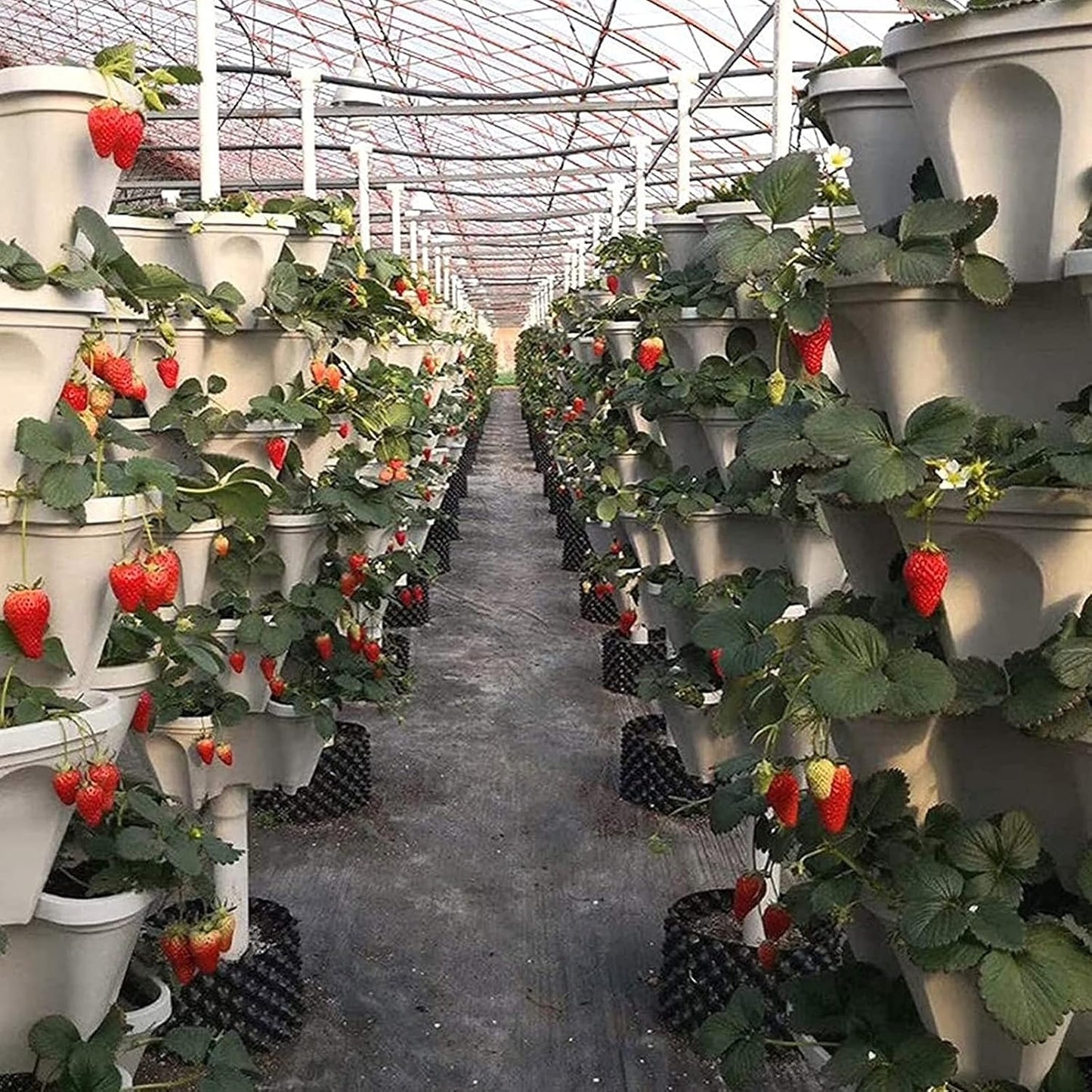 3D Vertical Stackable Flower Pots — Strawberry & Plant Tower