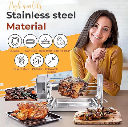 Stainless Steel Rotating Grill