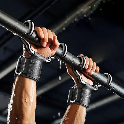 Steel Lifting Strap Hooks – Lift Heavier with Better Grip Support
