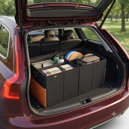 Foldable Car Trunk Storage Box – Multi Purpose Cargo Organizer