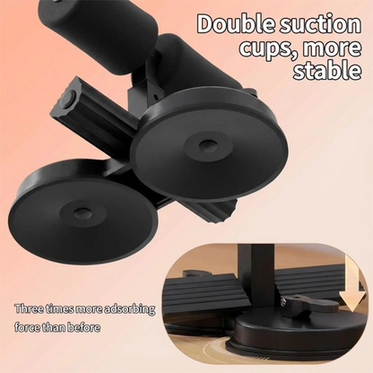 Foldable Sit Up Assist Device – Double Suction Cup Home Fitness Equipment